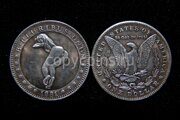 1 доллар 1881 года Хобо никель Hobo Nickel 6