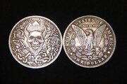 1 доллар 1881 года Ад Хобо никель Hobo Nickel 32