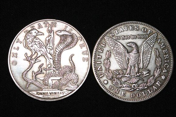 Х491 1 доллар 1888 года Кобра и голубь 1 (1)