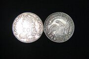 50 центов полдоллара 1825 г. Свобода во фригийском колпаке  Орлан США. Д. Райx.