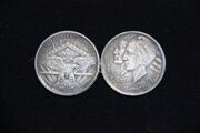 50 центов 1937 года. США. 100 лет штату Арканзас
