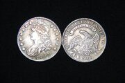 50 центов  полдоллара 1822 г. Свобода во фригийском колпаке  Орлан США. Д. Райx.