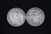 50 центов  полдоллара 1818 г. Свобода во фригийском колпаке  Орлан США. Д. Райx.