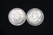 50 центов 1935 года. D. США. 100 лет штату Арканзас