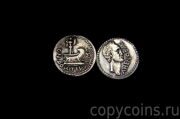 Древнеримская серебряная монета Ahenobar