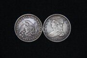 50 центов  полдоллара 1836 г. Свобода во фригийском колпаке  Орлан США. Д. Райx. пробные