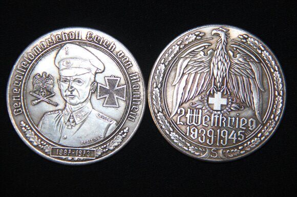 9972 Медаль Эрих фон Манштейн 1887 — 1973гг. немецкий генерал-фельдмаршал 1 (1)