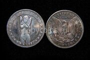 1 доллар 1881 года Хобо никель Hobo Nickel 4