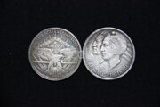 50 центов 1937 года. D. США. 100 лет штату Арканзас
