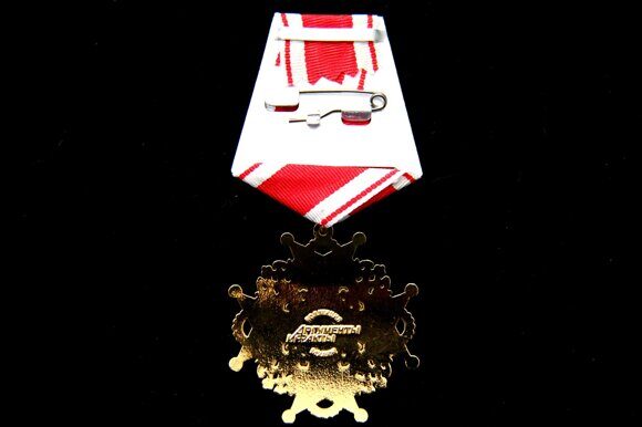 КК16 Знак ордена Святого Станислава на колодке с лентой, муляж 3