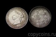 1 доллар 1867 года торговый  Гонконг Королева Виктория