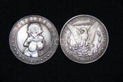 1 доллар 1890 год Хобо никель Hobo Nickel 59