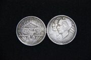 50 центов 1939 года. S. США. 100 лет штату Арканзас