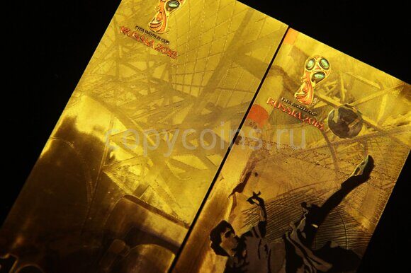 100 рублей Футбол 2018 Коллекционная банкнота Чемпионат мира тип 1