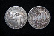 1 доллар 1881 года Хобо никель Hobo Nickel 15